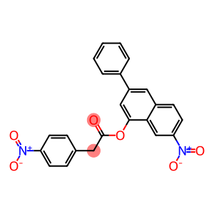 4-Nitrobenzeneacetic acid 7-nitro-3-phenylnaphthalen-1-yl ester