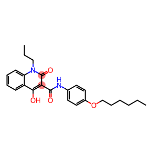 N-[4-(hexyloxy)phenyl]-4-hydroxy-2-oxo-1-propyl-1,2-dihydroquinoline-3-carboxamide