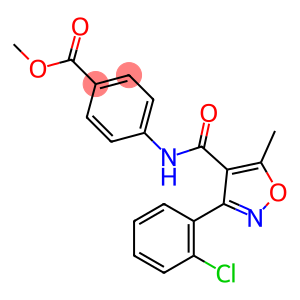 Methyl 4-(3-(2-chlorophenyl)-5-methylisoxazole-4-carboxamido)benzoate