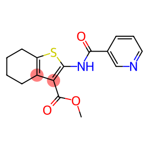methyl 2-[(3-pyridinylcarbonyl)amino]-4,5,6,7-tetrahydro-1-benzothiophene-3-carboxylate