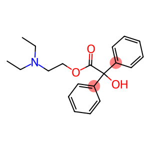 2-diethylaminoethyl 2-hydroxy-2,2-diphenyl-acetate
