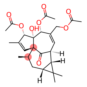 (1aR)-5β,6β-Bis(acetyloxy)-4-[(acetyloxy)methyl]-1aα,2,5,5a,6,9,10,10aα-octahydro-5aβ-hydroxy-1,1,7,9α-tetramethyl-1H-2α,8aα-methanocyclopenta[a]cyclopropa[e]cyclodecen-11-one