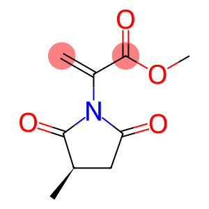 1-Pyrrolidineacetic acid, 3-methyl-α-methylene-2,5-dioxo-, methyl ester, (3R)-