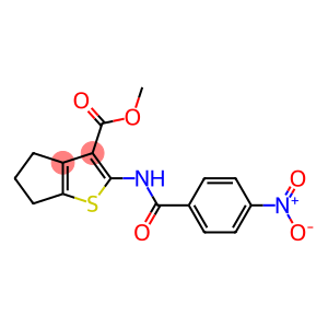 methyl 2-{[(4-nitrophenyl)carbonyl]amino}-5,6-dihydro-4H-cyclopenta[b]thiophene-3-carboxylate