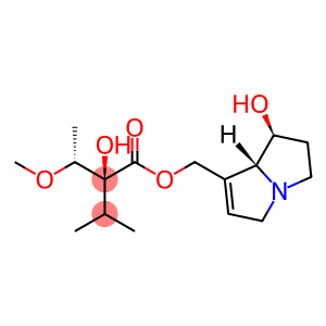 Butanoic acid, 2-hydroxy-2-[(1R)-1-methoxyethyl]-3-methyl-, [(1S,7aR)-2,3,5,7a-tetrahydro-1-hydroxy-1H-pyrrolizin-7-yl]methyl ester, (2S)-