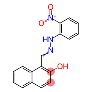 1-Naphthalenecarboxaldehyde, 2-hydroxy-, 2-(2-nitrophenyl)hydrazone