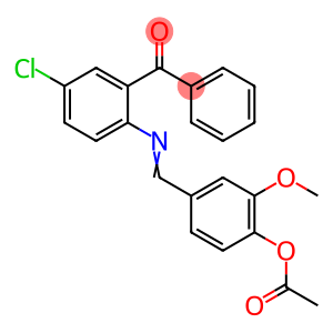 4-[(E)-{[4-chloro-2-(phenylcarbonyl)phenyl]imino}methyl]-2-methoxyphenyl acetate