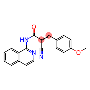 2-cyano-N-(1-isoquinolinyl)-3-(4-methoxyphenyl)acrylamide