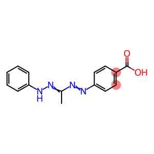 Benzoic acid, 4-[2-[1-(2-phenylhydrazinylidene)ethyl]diazenyl]-