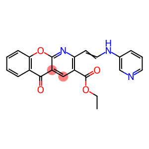 ETHYL 5-OXO-2-[2-(3-PYRIDINYLAMINO)VINYL]-5H-CHROMENO[2,3-B]PYRIDINE-3-CARBOXYLATE