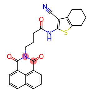 1H-Benz[de]isoquinoline-2(3H)-butanamide, N-(3-cyano-4,5,6,7-tetrahydrobenzo[b]thien-2-yl)-1,3-dioxo-