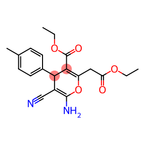 ethyl 6-amino-5-cyano-2-(2-ethoxy-2-oxoethyl)-4-(4-methylphenyl)-4H-pyran-3-carboxylate