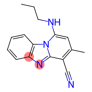 Pyrido[1,2-a]benzimidazole-4-carbonitrile, 3-methyl-1-(propylamino)-