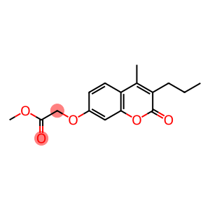Acetic acid, 2-[(4-methyl-2-oxo-3-propyl-2H-1-benzopyran-7-yl)oxy]-, methyl ester
