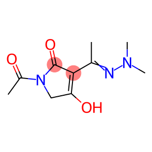 2H-Pyrrol-2-one, 1-acetyl-3-[1-(dimethylhydrazono)ethyl]-1,5-dihydro-4-hydroxy- (9CI)