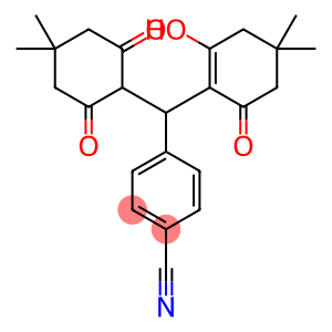 4-[(4,4-dimethyl-2,6-dioxocyclohexyl)(2-hydroxy-4,4-dimethyl-6-oxo-1-cyclohexen-1-yl)methyl]benzonitrile
