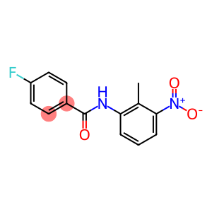 4-fluoro-N-{3-nitro-2-methylphenyl}benzamide