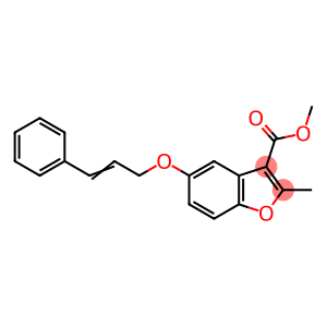 3-Benzofurancarboxylic acid, 2-methyl-5-[(3-phenyl-2-propen-1-yl)oxy]-, methyl ester