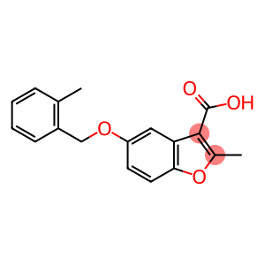 3-Benzofurancarboxylic acid, 2-methyl-5-[(2-methylphenyl)methoxy]-