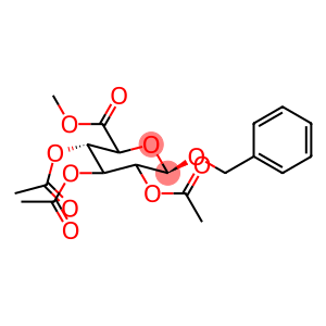 Benzyl b-D-glucopyranosiduronic acid methyl ester triacetate