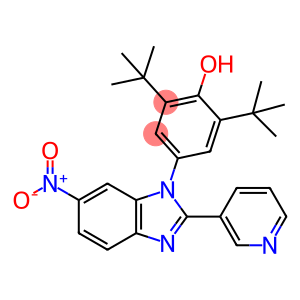 2,6-ditert-butyl-4-[6-nitro-2-(3-pyridinyl)-1H-benzimidazol-1-yl]phenol