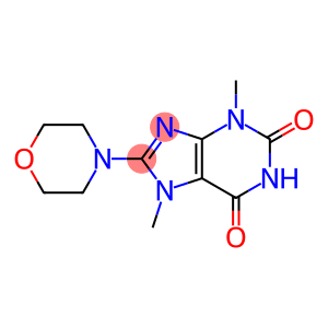 1H-Purine-2,6-dione, 3,7-dihydro-3,7-dimethyl-8-(4-morpholinyl)-