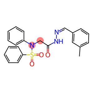 N-{2-[2-(3-methylbenzylidene)hydrazino]-2-oxoethyl}-N-phenylbenzenesulfonamide