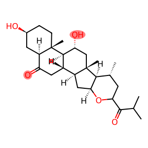 16β,23-Epoxy-3β,11α-dihydroxy-5α-cholestane-6,24-dione