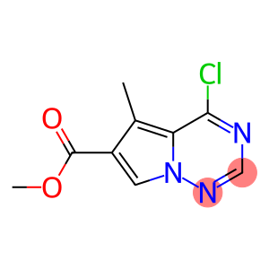 methyl 4-chloro-5- methylpyrrolo[1,2-f][1,2,4] triazine-6-carboxylate