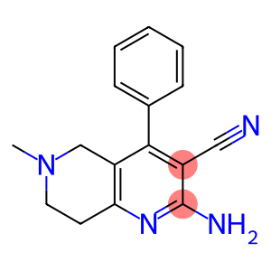 1,6-Naphthyridine-3-carbonitrile, 2-amino-5,6,7,8-tetrahydro-6-methyl-4-phenyl-