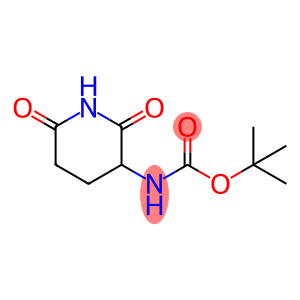 Carbamic acid, N-(2,6-dioxo-3-piperidinyl)-, 1,1-dimethylethyl ester