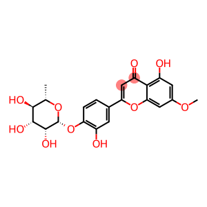4H-1-Benzopyran-4-one, 2-[4-[(6-deoxy-β-L-mannopyranosyl)oxy]-3-hydroxyphenyl]-5-hydroxy-7-methoxy-