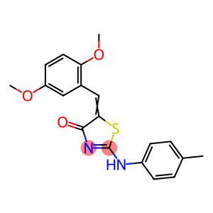 4(5H)-Thiazolone, 5-[(2,5-dimethoxyphenyl)methylene]-2-[(4-methylphenyl)amino]-