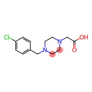 2-[4-[(4-chlorophenyl)methyl]piperazin-1-yl]acetic acid