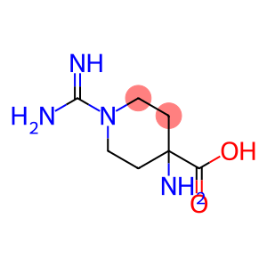 4-Piperidinecarboxylic acid, 4-amino-1-(aminoiminomethyl)-