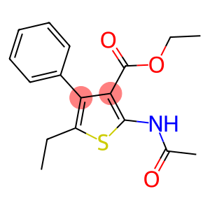 ethyl 2-(acetylamino)-5-ethyl-4-phenyl-3-thiophenecarboxylate