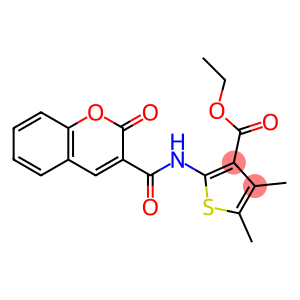 ethyl 4,5-dimethyl-2-(2-oxo-2H-chromene-3-carboxamido)thiophene-3-carboxylate
