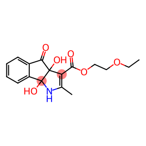 2-ethoxyethyl 3a,8b-dihydroxy-2-methyl-4-oxo-1,3a,4,8b-tetrahydroindeno[1,2-b]pyrrole-3-carboxylate