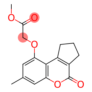 Acetic acid, 2-[(1,2,3,4-tetrahydro-7-methyl-4-oxocyclopenta[c][1]benzopyran-9-yl)oxy]-, methyl ester