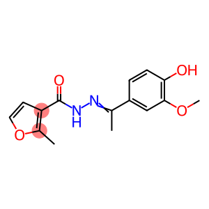 N'-[(1Z)-1-(4-hydroxy-3-methoxyphenyl)ethylidene]-2-methylfuran-3-carbohydrazide