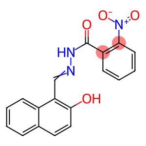 Benzoic acid, 2-nitro-, 2-[(2-hydroxy-1-naphthalenyl)methylene]hydrazide