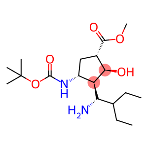 (1S,2S,3S,4R)-Methyl-3-((R)-1-amino-2-ethylbutyl)-4-(tert-butoxycarbonyl)amino)-2-hydroxycyclopentanecarboxylate