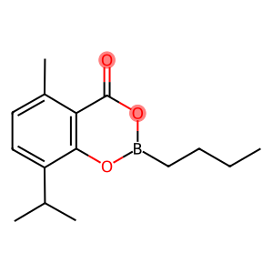 4H-1,3,2-Benzodioxaborin-4-one, 2-butyl-5-methyl-8-(1-methylethyl)-