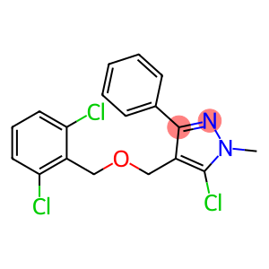5-CHLORO-4-([(2,6-DICHLOROBENZYL)OXY]METHYL)-1-METHYL-3-PHENYL-1H-PYRAZOLE