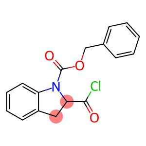 1H-Indole-1-carboxylic acid, 2-(chlorocarbonyl)-2,3-dihydro-, phenylmethyl ester
