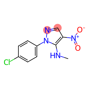 1-(4-CHLOROPHENYL)-N-METHYL-4-NITRO-1H-PYRAZOL-5-AMINE