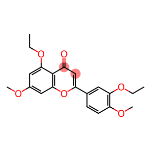4H-1-Benzopyran-4-one, 5-ethoxy-2-(3-ethoxy-4-methoxyphenyl)-7-methoxy-