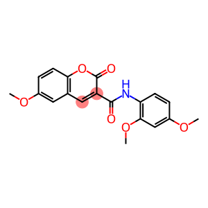 2H-1-Benzopyran-3-carboxamide, N-(2,4-dimethoxyphenyl)-6-methoxy-2-oxo-