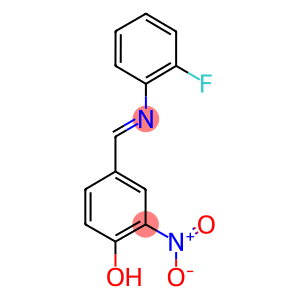 4-{[(2-fluorophenyl)imino]methyl}-2-nitrophenol
