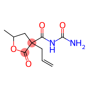 N-(Aminocarbonyl)tetrahydro-5-methyl-2-oxo-3-(2-propenyl)-3-furancarboxamide